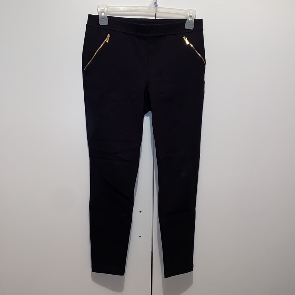 Calvin Klein slim pants with gold zipper. Size M